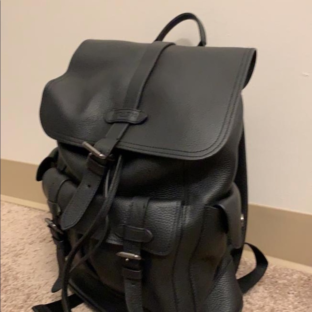 Coach black backpack